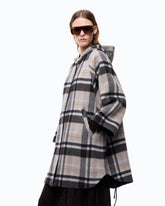 Mantella in misto lana a quadri -  | Pinko