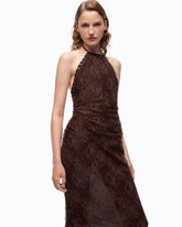 Long slip dress with lace -  | Pinko