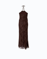 Long slip dress with lace -  | Pinko