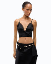 Bustier top with spaghetti straps -  | Pinko