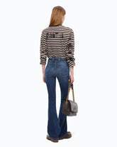Quiet Is The New Punk striped sweater -  | Pinko