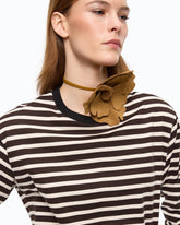 Quiet Is The New Punk striped sweater -  | Pinko