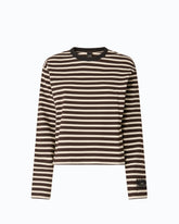 Quiet Is The New Punk striped sweater -  | Pinko