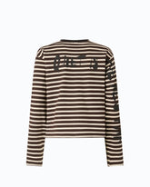 Quiet Is The New Punk striped sweater -  | Pinko