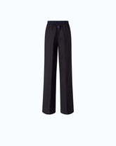 Stretch wool-blend palazzo trousers -  | Pinko