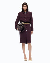 Abito midi chemisier con maxi tasche