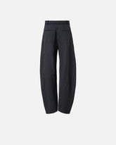 Pinstriped wool-blend balloon-leg trousers -  | Pinko