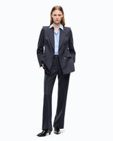 Pinstriped wool-blend trousers -  | Pinko