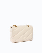 Medium Love Bag Puff Maxi Quilt New Buckle shoulder bag - White | Pinko