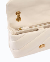 Medium Love Bag Puff Maxi Quilt New Buckle shoulder bag - White | Pinko