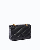Medium Love Bag Puff Maxi Quilt New Buckle shoulder bag - Black | Pinko