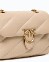 Petit sac à bandoulière Love Bag Puff Maxi Quilt New Buckle - Beige | Pinko