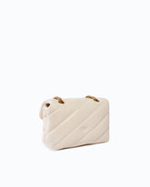 Small Love Bag Puff Maxi Quilt New Buckle shoulder bag - White | Pinko