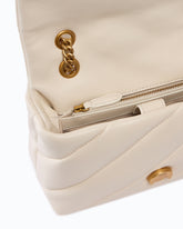 Small Love Bag Puff Maxi Quilt New Buckle shoulder bag - White | Pinko