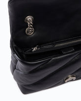 Small Love Bag Puff Maxi Quilt New Buckle shoulder bag - Black | Pinko