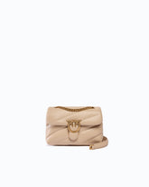 Baby Love Bag Puff Maxi Quilt New Buckle shoulder bag - Beige | Pinko