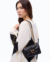 Baby Love Bag Puff Maxi Quilt New Buckle shoulder bag - Black | Pinko