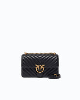Small Love Bag One Chevron New Buckle shoulder bag - Black | Pinko