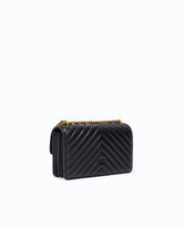 Small Love Bag One Chevron New Buckle shoulder bag - Black | Pinko