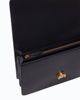 Medium Love Bag One leather handbag with New Buckle - Black | Pinko