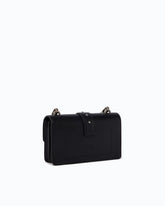 Small Love Bag One leather shoulder bag with New Buckle - Black | Pinko