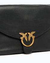 Sac moyen en cuir avec boucle Love Birds Diamond Cut -  | Pinko