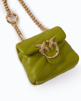 Nano Love Bag Puff accessory in nappa leather - Trasparente | Pinko