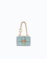 Nano Love Bag One de piel - Celeste | Pinko