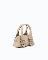 Nano Escape Bag accessory in leather - Beige | Pinko