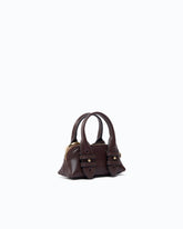 Nano Escape Bag accessory in leather - Dark Red | Pinko