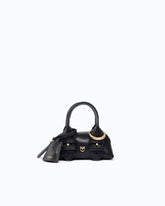 Accesorio Nano Escape Bag de piel - Negro | Pinko