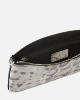 New Horizontal medium shoulder clutch in python-print suede -  | Pinko