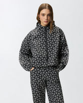 Sporty jacket with all-over Love Birds logo -  | Pinko
