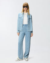 Camisa de denim con logotipo Love Birds -  | Pinko