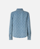 Camisa de denim con logotipo Love Birds -  | Pinko