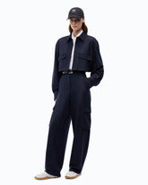 Hose mit Nadelstreifen und Cargotaschen - Schwarz | Pinko