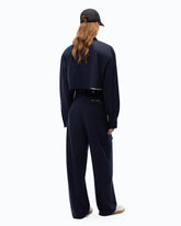 Hose mit Nadelstreifen und Cargotaschen - Schwarz | Pinko