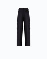 Hose mit Nadelstreifen und Cargotaschen - Schwarz | Pinko