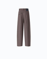 Barrel-fit trousers with micro houndstooth motif -  | Pinko