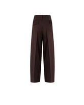Barrel-fit trousers in wool-blend fabric -  | Pinko
