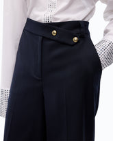 Bermudas aus einem stretchigen Wollmix -  | Pinko