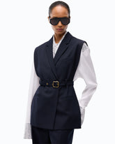 Seitlich offene Westenjacke mit Gürtel -  | Pinko