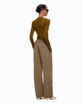 Pantalon barrel ceinturé -  | Pinko