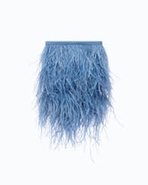 Borsa pouch a tracolla piccola in nappa con piume PINKO Galleria -  | Pinko