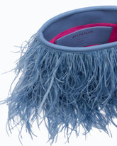 Borsa pouch a tracolla piccola in nappa con piume PINKO Galleria -  | Pinko