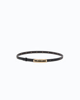 Cintura con borchie gioiello 1 cm - Nero | Pinko