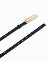Cintura con borchie gioiello 1 cm - Nero | Pinko