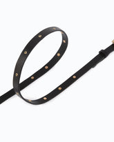 Cintura con borchie gioiello 1 cm - Nero | Pinko