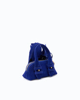 Τσαντάκι Nano Escape Bag από σουέτ με λουλούδι - Σκούρο μπλε | Pinko