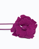 Belt with 15 cm suede flower - Pink | Pinko